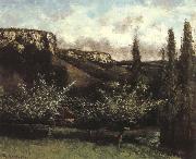 Gustave Courbet Garden painting